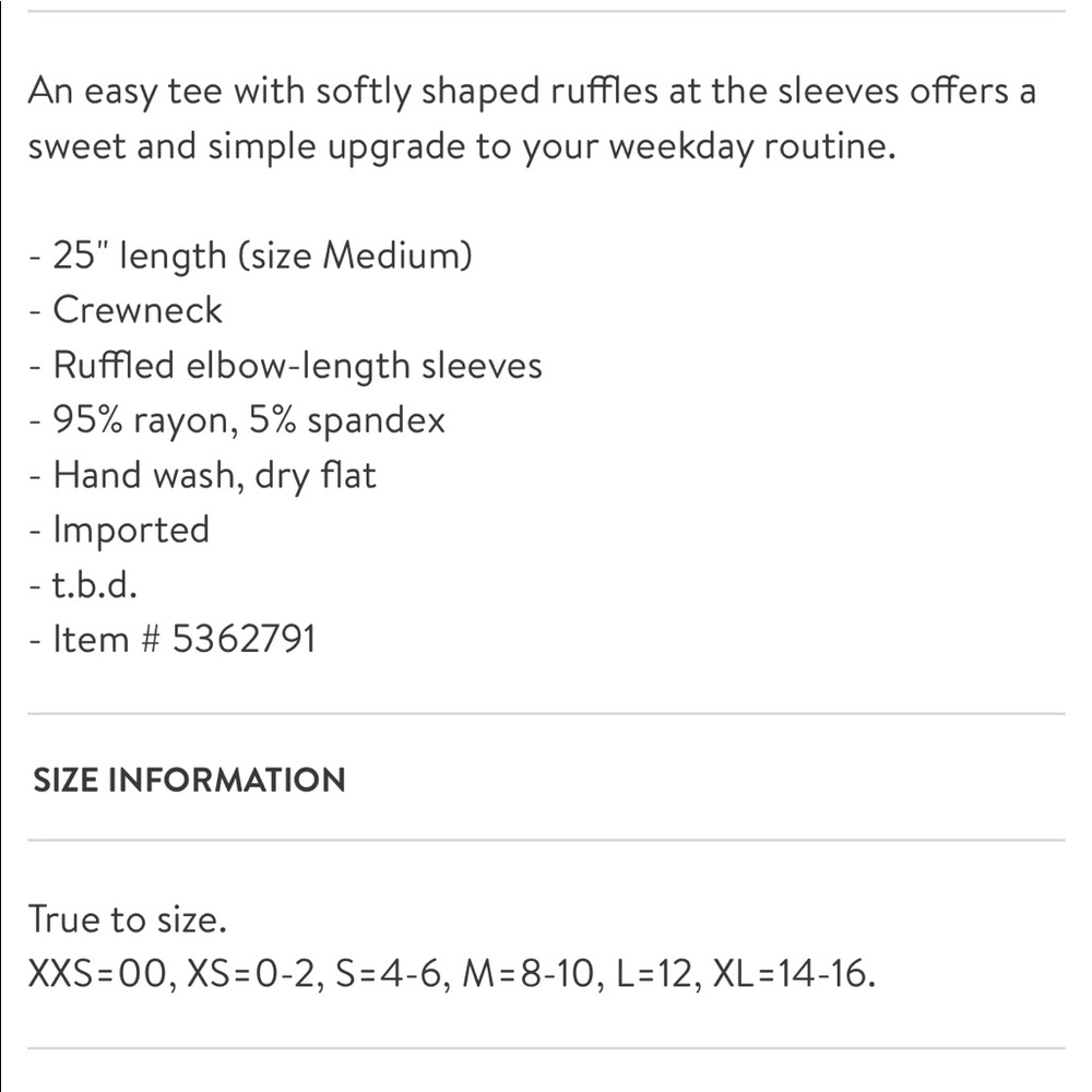 Chelsea Ruffle Tee - Picture 4 of 4
